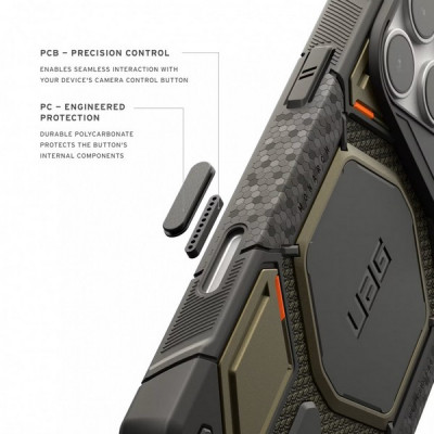Чехол UAG Monarch Pro MagFit для iPhone 18 Pro Max/17 Pro Max 6.9" (11456811397B) Kevlar Element Green