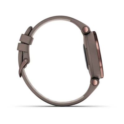 Умные часы Garmin Lily темно-бронзовый безель, корпус цвета Paloma и итальянский кожаный ремешок 010-02384-B0