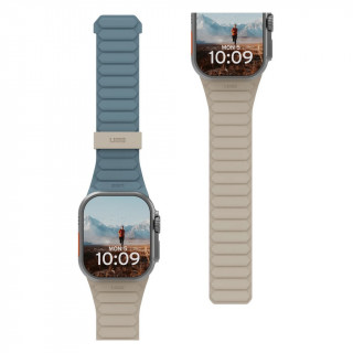 Ремешок силиконовый UAG Pathfinder Silicone для Apple Watch 49/46/45/44 мм Dune/Cloud Blue (194161118051)