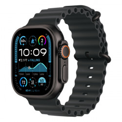 Apple Watch Ultra 2 GPS + Cellular, 49mm, черный титан, ремешок Ocean черного цвета