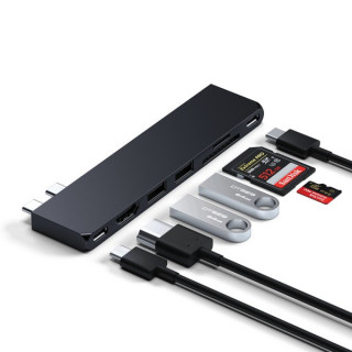 Адаптер Satechi USB-C Pro Hub Slim Adapter (ST-HUCPHSD) Midnight
