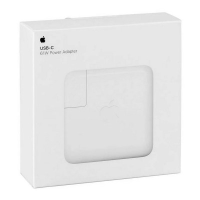Адаптер питания Apple USB-C Power Adapter мощностью 61 Вт (MRW22ZM/A) белый