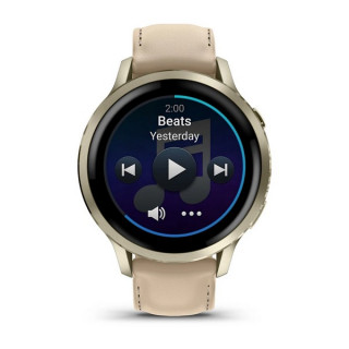 Garmin Venu 4 41 мм Lunar Gold with Bone Silicone Band and Light Sand Leather Band (010-03013-03)