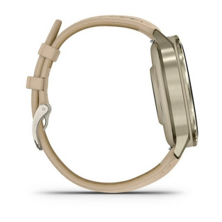 Garmin Venu 4 41 мм Lunar Gold with Bone Silicone Band and Light Sand Leather Band (010-03013-03)