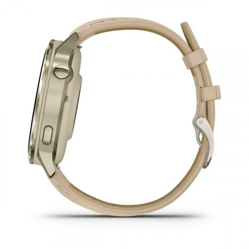 Garmin Venu 4 41 мм Lunar Gold with Bone Silicone Band and Light Sand Leather Band (010-03013-03)