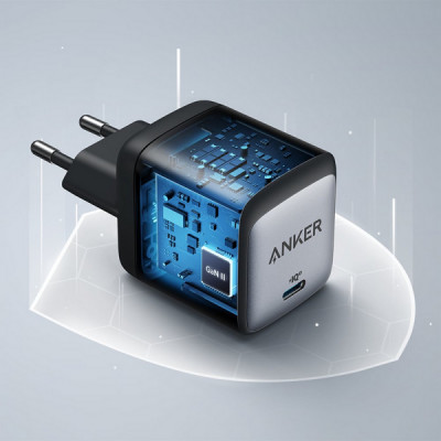 Сетевое зарядное устройство Anker PowerPort Nano II 65W GaN USB-C (A2663G11) Black