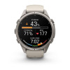 Garmin Fenix 9 Pro 43 мм Titanium with Fog Gray/Dark Sandstone Silicone Band (010-04335-85)