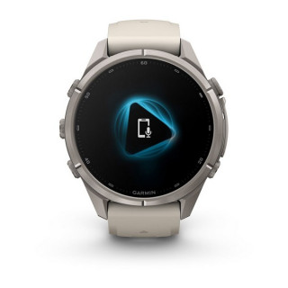 Garmin Fenix 9 Pro 43 мм Titanium with Fog Gray/Dark Sandstone Silicone Band (010-04335-85/010-04335-86)