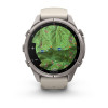 Garmin Fenix 9 Pro 43 мм Titanium with Fog Gray/Dark Sandstone Silicone Band (010-04335-85)