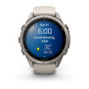 Garmin Fenix 9 Pro 43 мм Titanium with Fog Gray/Dark Sandstone Silicone Band (010-04335-85)