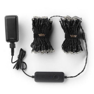 Smart LED гирлянда Twinkly Strings 400 светодиодов W + янтарный + теплый + холодный белый 32 м. (TWS400GOP-BEU)