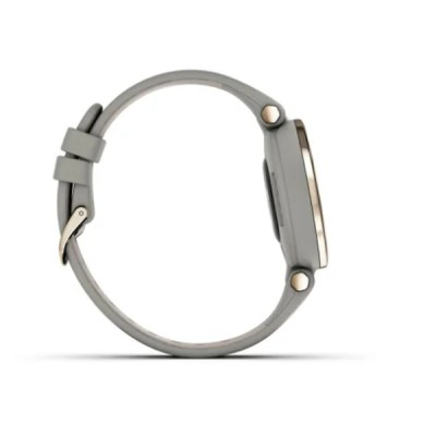 Умные ч​асы Garmin Lily кремово-золотой безель, серый корпус Braloba и итальянский кожаный ремешок 010-02384-B2