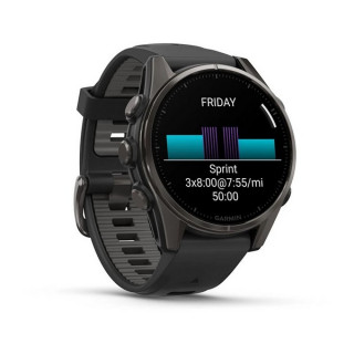 Garmin Fenix 8 43 мм Amoled Sapphire DLC Titanium (010-02903-21)