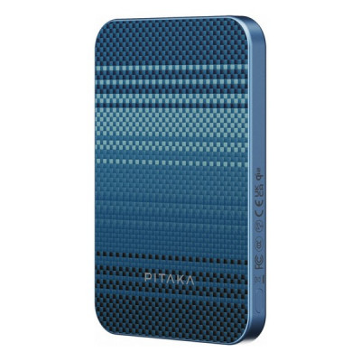 Внешний аккумулятор Pitaka Aramid Fiber Magnetic Power Bank Qi2 5000mAh 15W (PBQ2403) Moonrise