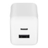 Сетевое зарядное устройство Ugreen X516 30W USB-C + USB-A GaN (65015) белый