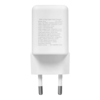 Сетевое зарядное устройство Ugreen X516 30W USB-C + USB-A GaN (65015) белый