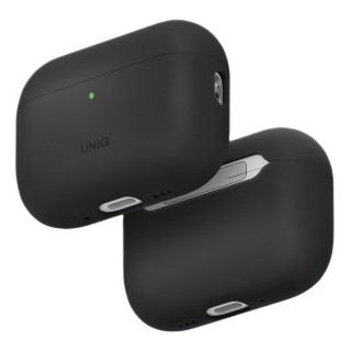 Чехол Uniq Lino Liquid Silicone для Airpods Pro 3 Charcoal Grey (AIRPODSPRO3-LINOCHRGRY)