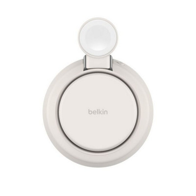 Беспроводное зарядное устройство Belkin UltraCharge Pro 3-in-1 Magnetic Charging Dock Qi2 25W (WIZ040kqSD) Sand