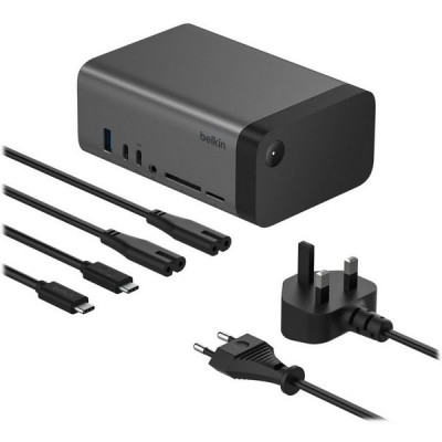 Док-станция Belkin Connect USB-C 11-in-1 Pro GaN Dock 150W (INC020kqSGY) Black