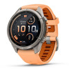 Garmin Fenix 9 Pro 43 мм inReach Titanium with Shell Pink/Autumn Orange Silicone Band (010-04335-00)