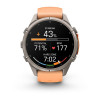Garmin Fenix 9 Pro 43 мм inReach Titanium with Shell Pink/Autumn Orange Silicone Band (010-04335-00)