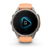 Garmin Fenix 9 Pro 43 мм inReach Titanium with Shell Pink/Autumn Orange Silicone Band (010-04335-00)