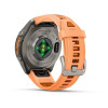 Garmin Fenix 9 Pro 43 мм inReach Titanium with Shell Pink/Autumn Orange Silicone Band (010-04335-00)