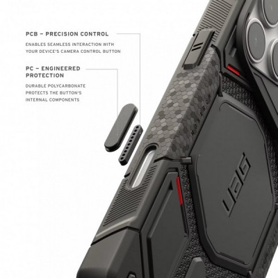 Чехол UAG Monarch Pro MagFit для iPhone 18 Pro Max/17 Pro Max 6.9" (114568113940) Kevlar Black