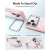 Чехол ESR Classic Hybrid Kickstand Magnetic для iPhone 18 Pro / 17 Pro (Frosted Bubblegum Pink)
