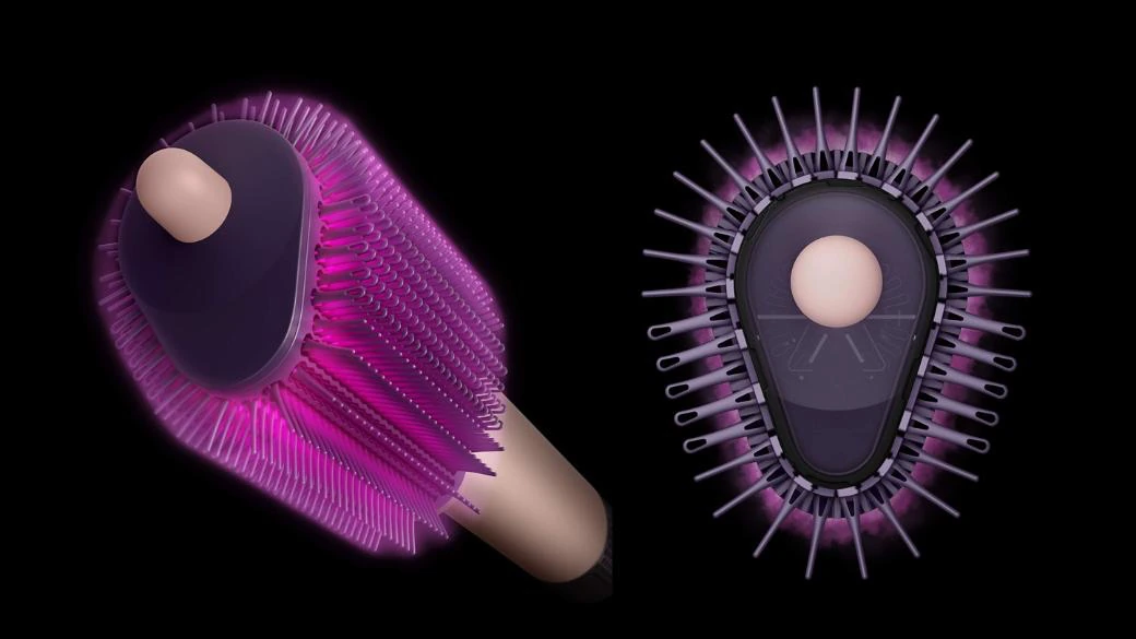 Каплевидная щётка Dyson Airsmooth с щетинками PivotFlex и Anti-snag
