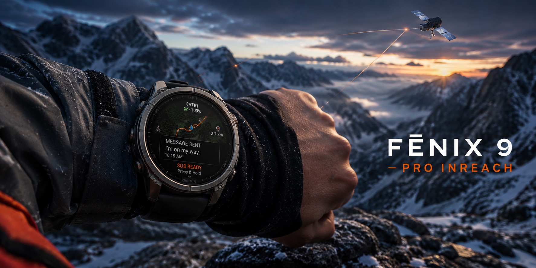 Garmin Fenix 9 Pro inReach со спутниковой связью и SOS