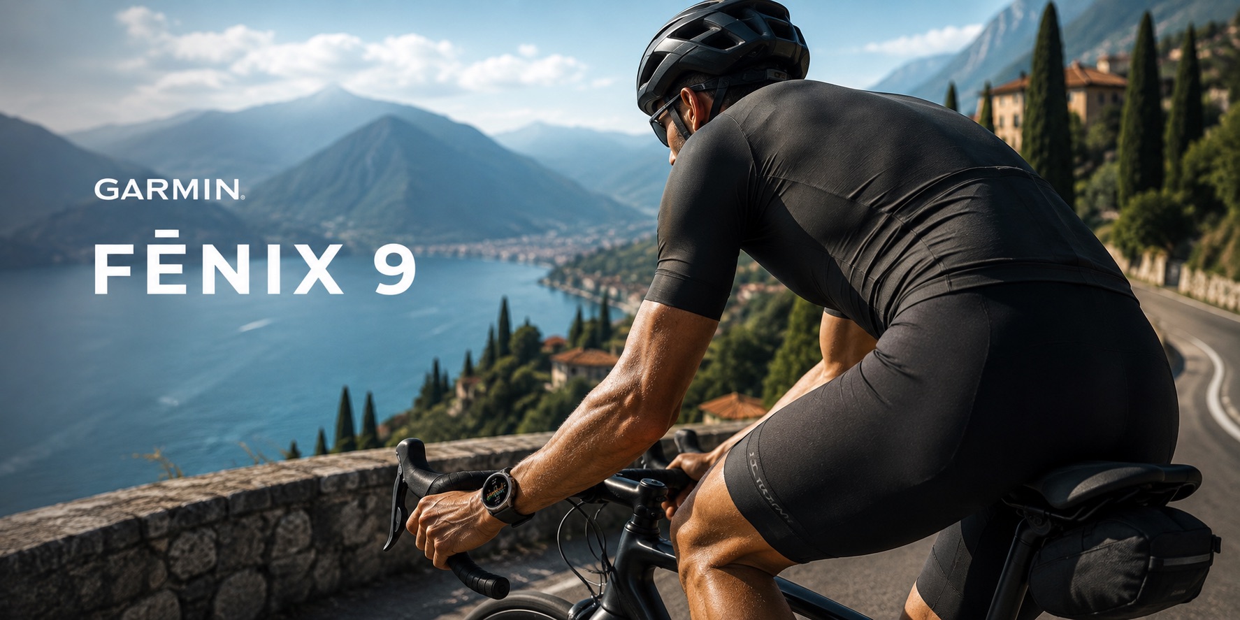 Garmin Fenix 9 на руке велосипедиста