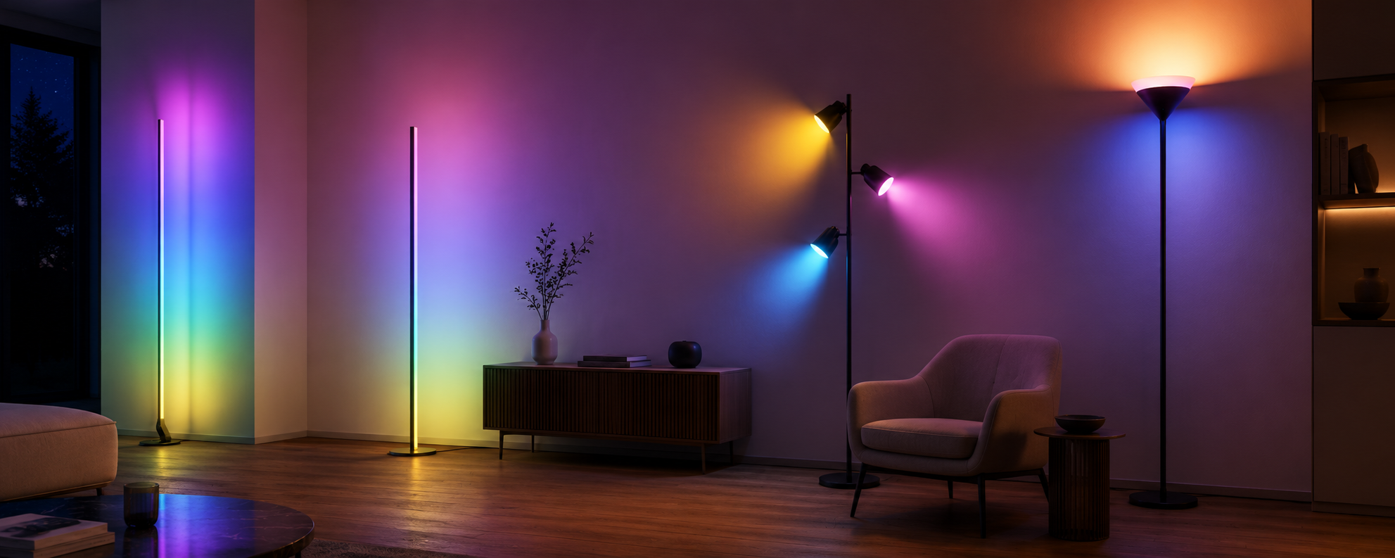 Напольные лампы Govee Floor Lamp 2, Floor Lamp Pro, Tree Floor Lamp и Uplighter