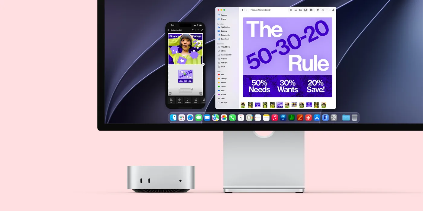 Совместная работа Mac mini и iPhone